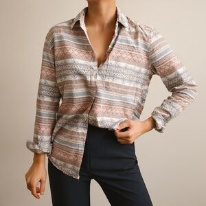 Eddie Bauer Cotton Buttoned Shirt Size Large